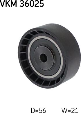 SKF VKM 36025 - Ролик, поликлиновый ремень autospares.lv