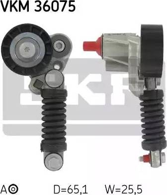 SKF VKM 36075 - Натяжитель, поликлиновый ремень autospares.lv