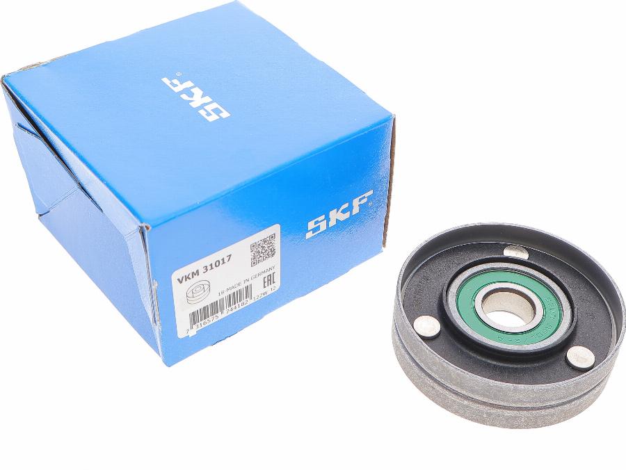 SKF VKM 31017 - Ролик, поликлиновый ремень autospares.lv