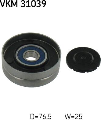 SKF VKM 31039 - Ролик, поликлиновый ремень autospares.lv