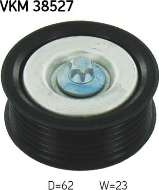 SKF VKM 38527 - Ролик, поликлиновый ремень autospares.lv