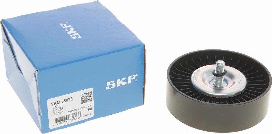 SKF VKM 38073 - Ролик, поликлиновый ремень autospares.lv