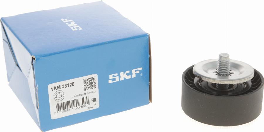 SKF VKM 38125 - Ролик, поликлиновый ремень autospares.lv