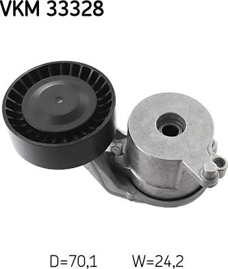 SKF VKM 33328 - Ролик, поликлиновый ремень autospares.lv