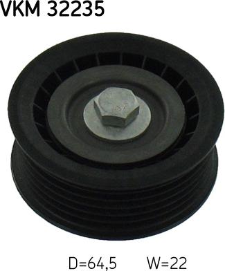 SKF VKM 32235 - Ролик, поликлиновый ремень autospares.lv