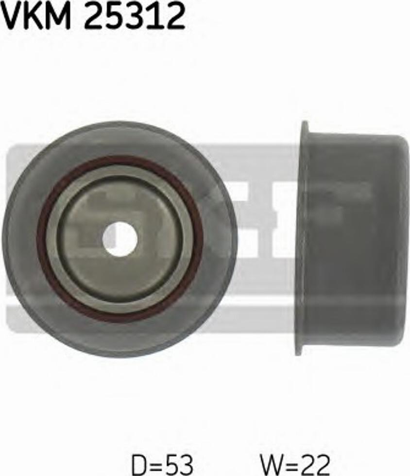 SKF VKM 25312 - Направляющий ролик, зубчатый ремень ГРМ autospares.lv