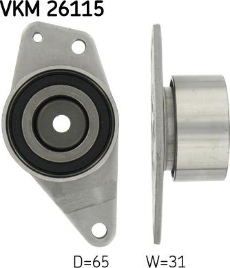 SKF VKM 26115 - Направляющий ролик, зубчатый ремень ГРМ autospares.lv