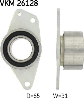 SKF VKM 26128 - Направляющий ролик, зубчатый ремень ГРМ autospares.lv