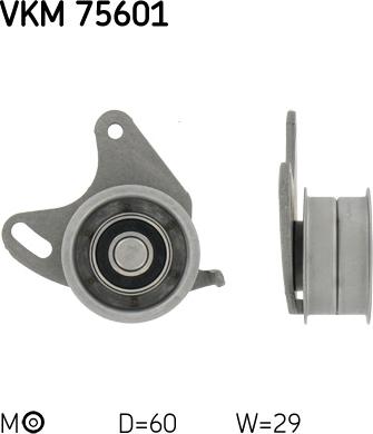 SKF VKM 75601 - Натяжной ролик, зубчатый ремень ГРМ autospares.lv