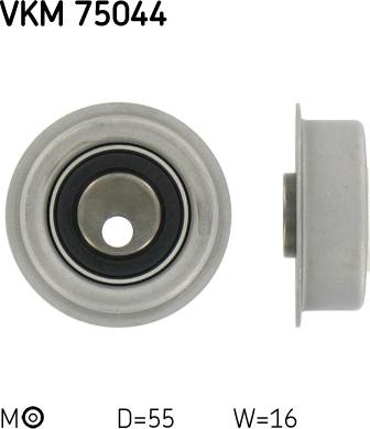 SKF VKM 75044 - Натяжной ролик, зубчатый ремень ГРМ autospares.lv