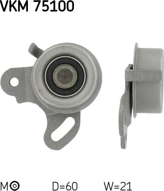 SKF VKM 75100 - Натяжной ролик, зубчатый ремень ГРМ autospares.lv