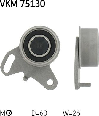 SKF VKM 75130 - Натяжной ролик, зубчатый ремень ГРМ autospares.lv