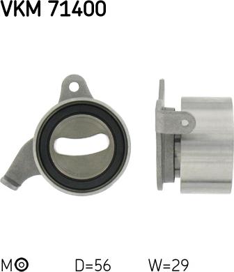 SKF VKM 71400 - Натяжной ролик, зубчатый ремень ГРМ autospares.lv