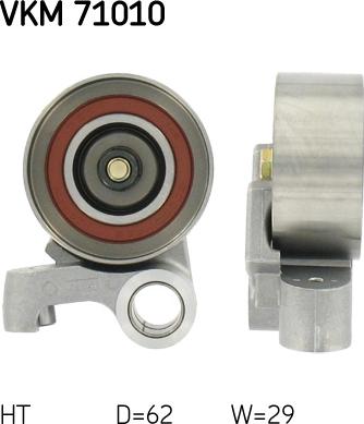 SKF VKM 71010 - Натяжной ролик, зубчатый ремень ГРМ autospares.lv