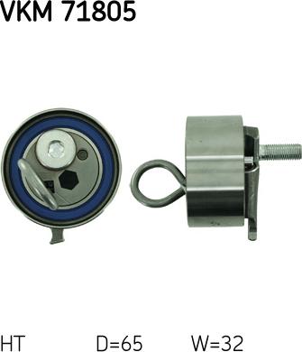 SKF VKM 71805 - Натяжной ролик, зубчатый ремень ГРМ autospares.lv