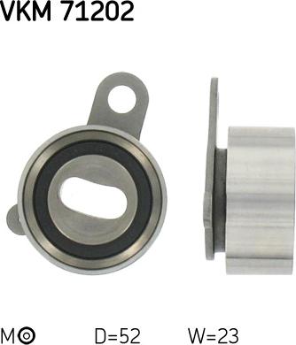 SKF VKM 71202 - Натяжной ролик, зубчатый ремень ГРМ autospares.lv