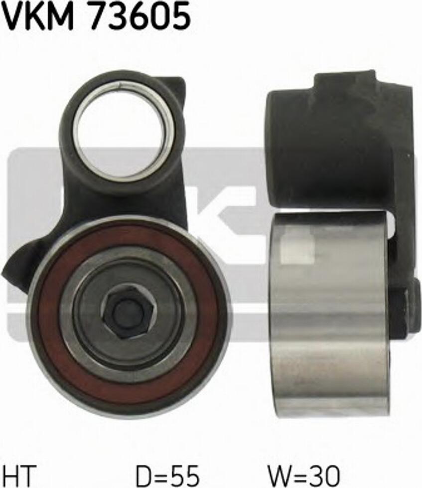 SKF VKM 73605 - Натяжной ролик, зубчатый ремень ГРМ autospares.lv