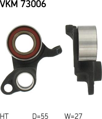 SKF VKM 73006 - Натяжной ролик, зубчатый ремень ГРМ autospares.lv