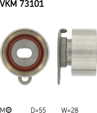 SKF VKM 73101 - Натяжной ролик, зубчатый ремень ГРМ autospares.lv