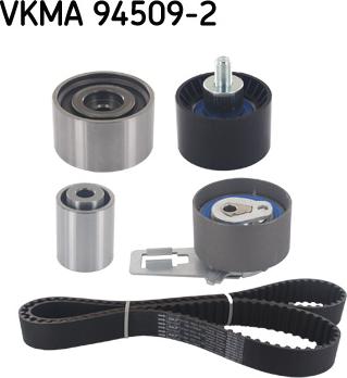 SKF VKMA 94509-2 - Комплект зубчатого ремня ГРМ autospares.lv