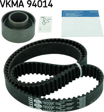 SKF VKMA 94014 - Комплект зубчатого ремня ГРМ autospares.lv
