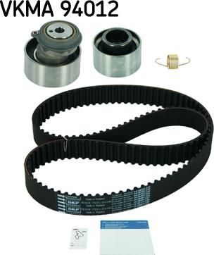 SKF VKMA 94012 - Комплект зубчатого ремня ГРМ autospares.lv