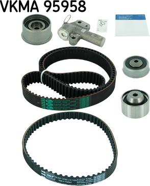 SKF VKMA 95958 - Комплект зубчатого ремня ГРМ autospares.lv