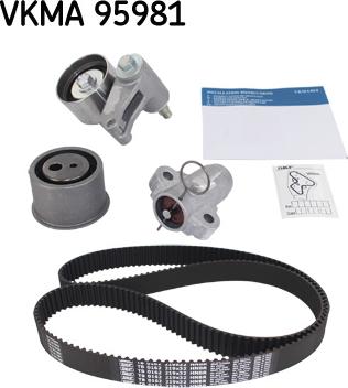 SKF VKMA 95981 - Комплект зубчатого ремня ГРМ autospares.lv