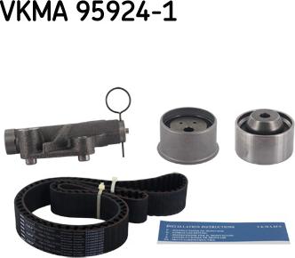 SKF VKMA 95924-1 - Комплект зубчатого ремня ГРМ autospares.lv
