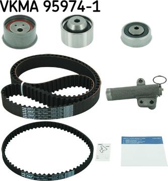 SKF VKMA 95974-1 - Комплект зубчатого ремня ГРМ autospares.lv