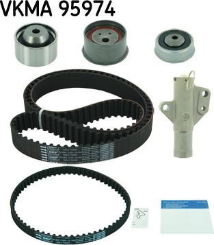 SKF VKMA 95974 - Комплект зубчатого ремня ГРМ autospares.lv