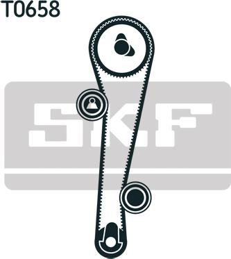 SKF VKMA 95655 - Комплект зубчатого ремня ГРМ autospares.lv