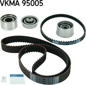 SKF VKMA 95005 - Комплект зубчатого ремня ГРМ autospares.lv