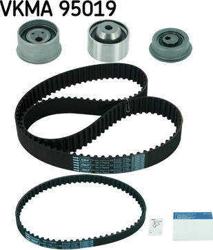 SKF VKMA 95019 - Комплект зубчатого ремня ГРМ autospares.lv