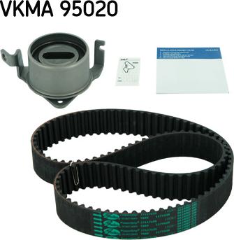 SKF VKMA 95020 - Комплект зубчатого ремня ГРМ autospares.lv