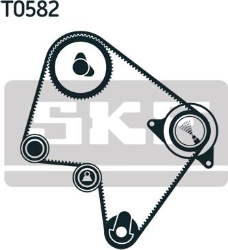 SKF VKMA 96010 - Комплект зубчатого ремня ГРМ autospares.lv