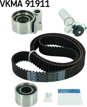 SKF VKMA 91911 - Комплект зубчатого ремня ГРМ autospares.lv