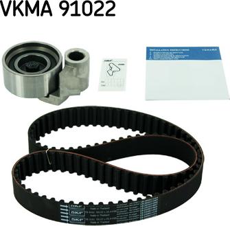 SKF VKMA 91022 - Комплект зубчатого ремня ГРМ autospares.lv