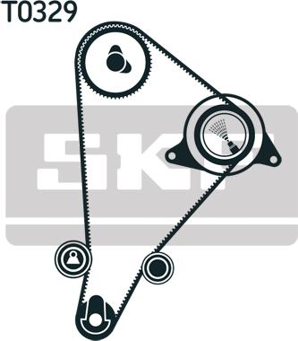 SKF VKMA 91122 - Комплект зубчатого ремня ГРМ autospares.lv