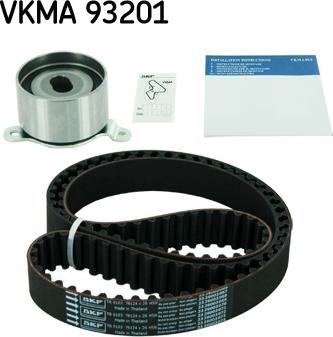SKF VKMA 93201 - Комплект зубчатого ремня ГРМ autospares.lv