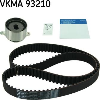 SKF VKMA 93210 - Комплект зубчатого ремня ГРМ autospares.lv