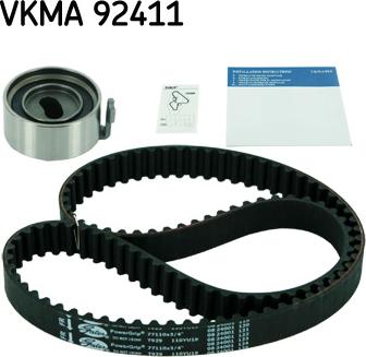 SKF VKMA 92411 - Комплект зубчатого ремня ГРМ autospares.lv