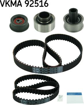 SKF VKMA 92516 - Комплект зубчатого ремня ГРМ autospares.lv