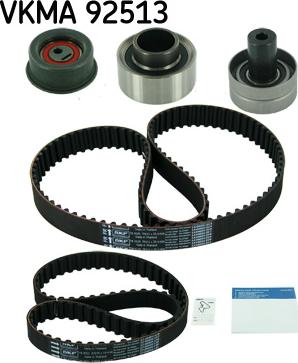 SKF VKMA 92513 - Комплект зубчатого ремня ГРМ autospares.lv