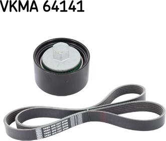 SKF VKMA 64141 - Поликлиновый ременный комплект autospares.lv