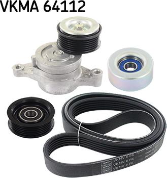 SKF VKMA 64112 - Поликлиновый ременный комплект autospares.lv