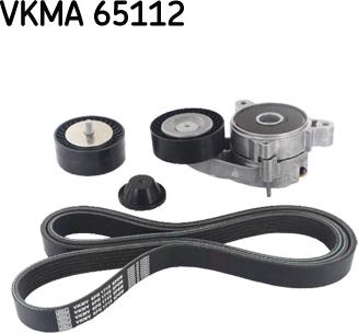 SKF VKMA 65112 - Поликлиновый ременный комплект autospares.lv