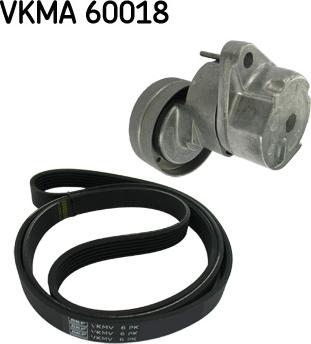 SKF VKMA 60018 - Поликлиновый ременный комплект autospares.lv