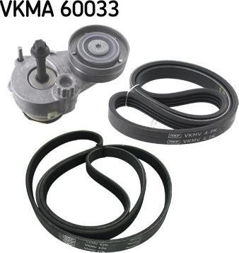 SKF VKMA 60033 - Поликлиновый ременный комплект autospares.lv