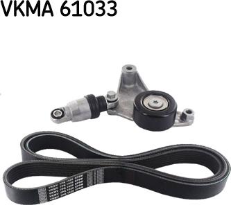 SKF VKMA 61033 - Поликлиновый ременный комплект autospares.lv